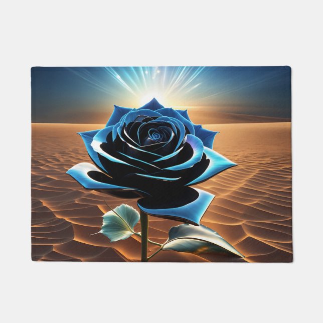 Felpudo Hermosa Rosa (Anverso)