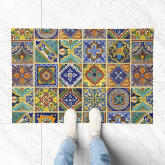 Felpudo Hermosas baldosas Talavera Boho