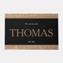 Felpudo Hermoso diseño moderno de la familia de la fronter