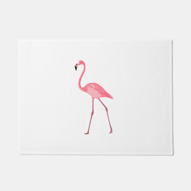 Felpudo Hermoso flamenco rosa (Anverso)