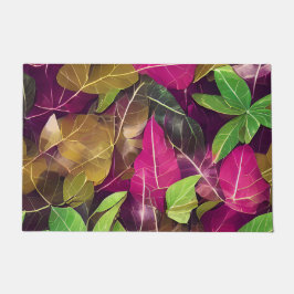 Felpudo Hermoso patrón de hojas otoño