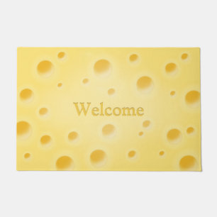 Felpudo Hermoso queso suizo con agujeros personalizables