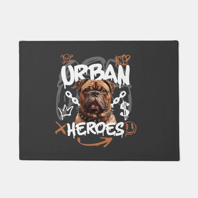 Felpudo Héroe Urbano Perro (Anverso)