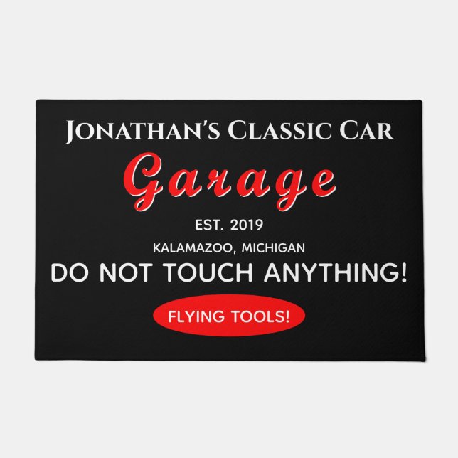 Felpudo Herramientas mecánicas de garaje para automóviles  (Anverso)