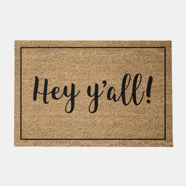 Felpudo Hey Y’all (Anverso)