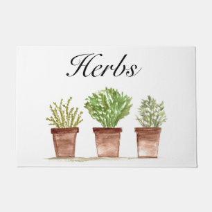 Felpudo Hierbas acuáticas Thyme Rosemary Parsley Plantas P