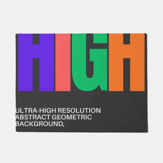 Felpudo High-Resolution Abstract Art  (Anverso)