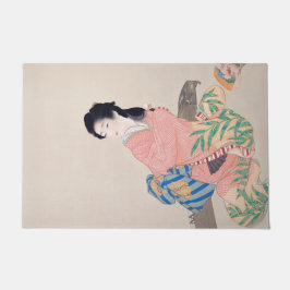 Felpudo Hija Miyuki (elegante dama japonesa, arte asiático