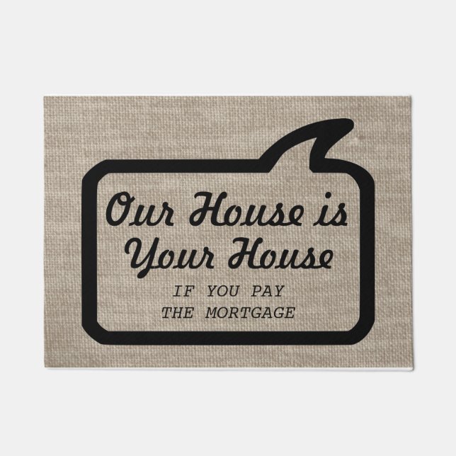 Felpudo Hilarantemente grosero divertido moderno fresco (Anverso)