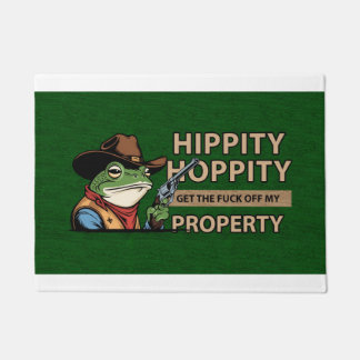 Felpudo Hippity Hoppity Doormat – Funny Welcome Mat