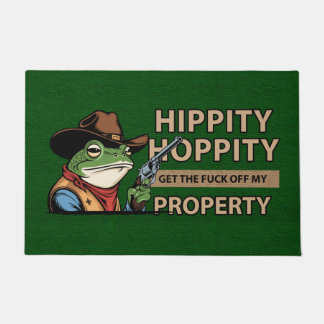 Felpudo Hippity Hoppity Doormat – Funny Welcome Mat 