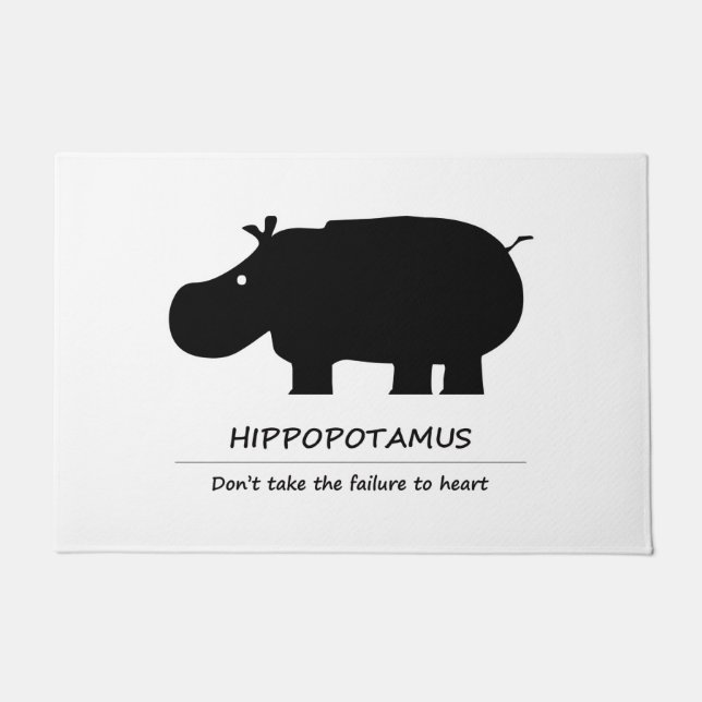 Felpudo hippopotamus (Anverso)