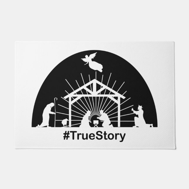 Felpudo Historia verdadera de la Natividad (Anverso)