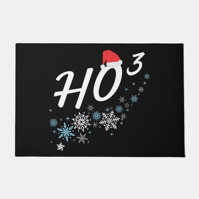 Felpudo HO³ - Funny Navidades Santa Clause Ho Ho  (Anverso)