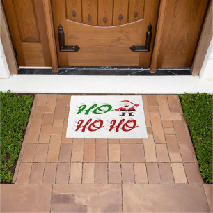 Felpudo Ho Ho Ho Ho Santa Claus Navidades de escritura ver