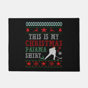 Felpudo Hockey sobre pajama para navidades