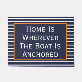 Felpudo Hogar Es Donde El Barco Está Anclado Doormat