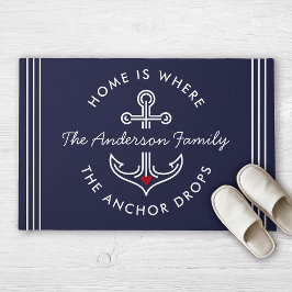 Felpudo Hogar moderno de nombre familiar es donde cae el a