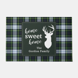 Felpudo Hogar personalizada de Plaid Sweet Home Tartan Cla