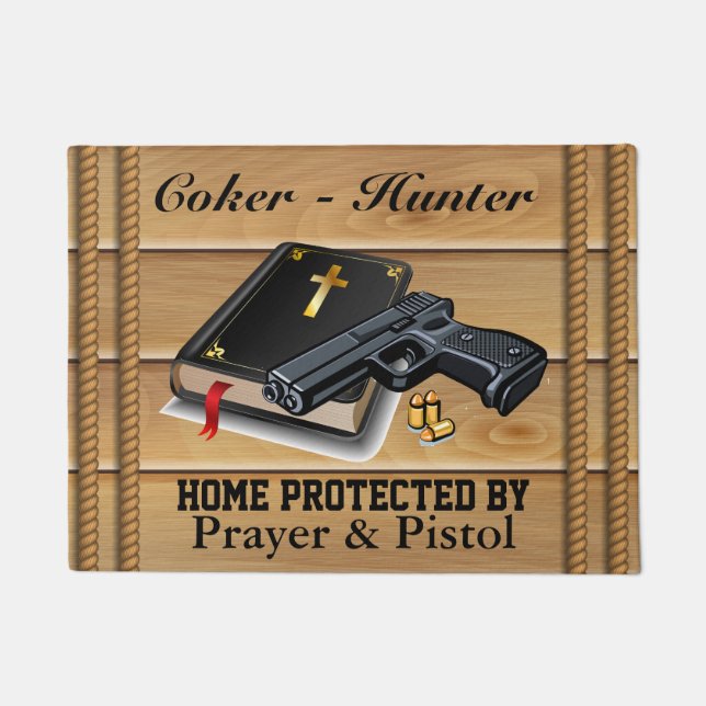 Felpudo Hogar protegido por... (Anverso)