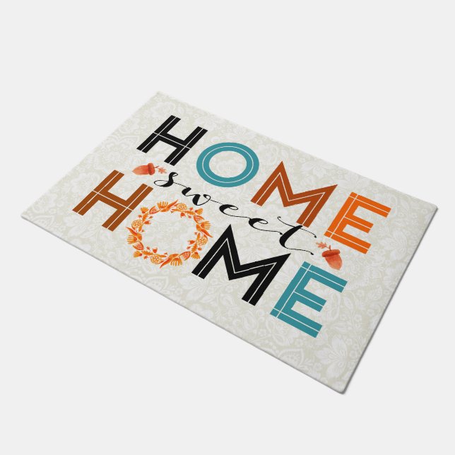 Felpudo Hogar Sweet Home Fall Wreath (Angular)