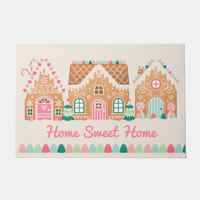 Felpudo Hogar Sweet Home Gingerbread Doormat (Anverso)