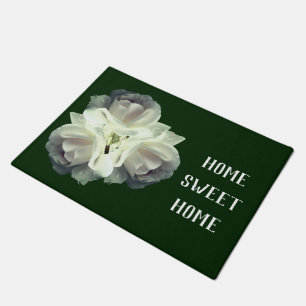 Felpudo Hogar Sweet Home White Roses Bouquet