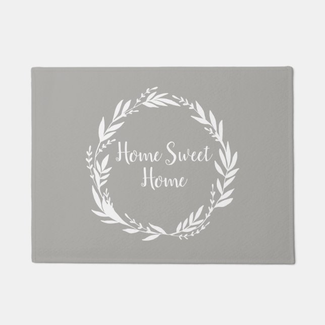 Felpudo Hogar Sweet Home White Script (Anverso)
