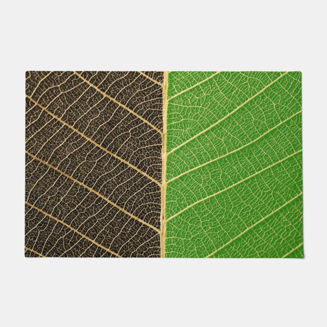 Felpudo hoja de dos colores (Anverso)