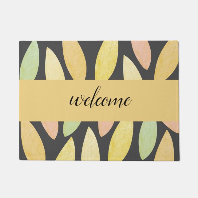 Felpudo Hojas de colores otoñales (Anverso)