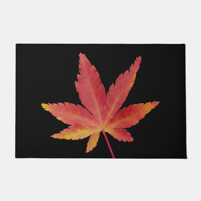 Felpudo Hojas rojas de otoño (Anverso)