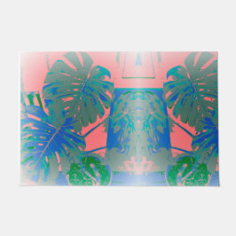 Felpudo Hojas tropicales de Monstera