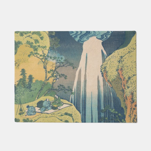 Felpudo Hokusai Amida cae cascada (Anverso)