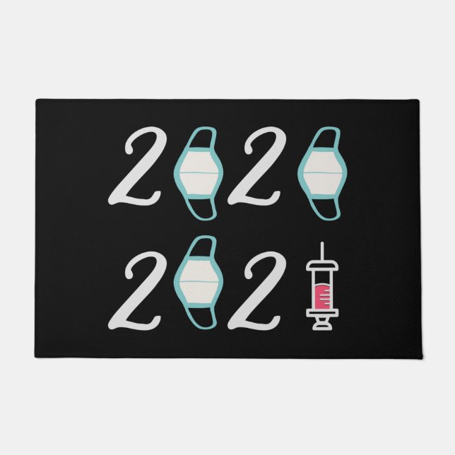 Felpudo Hola 2021 Adiós 2020 - Finalmente ha terminado (Anverso)