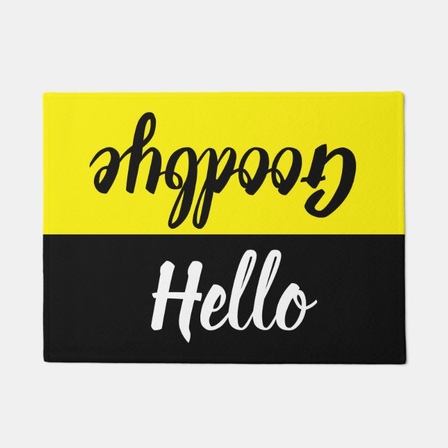 Felpudo Hola, Adiós Bienvenida (Anverso)