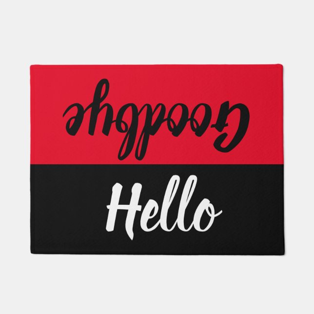 Felpudo Hola, Adiós Bienvenida (Anverso)