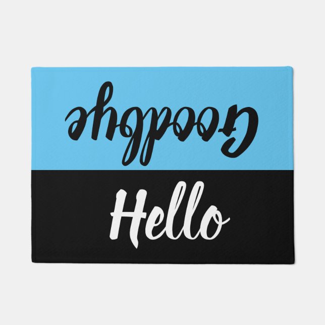 Felpudo Hola, Adiós Bienvenido (Anverso)
