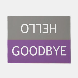 Felpudo Hola \ Adiós Doormat