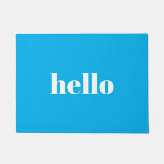 Felpudo Hola Blue Welcome Mat