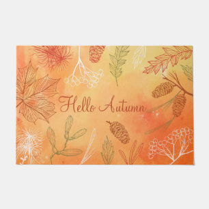 Felpudo Hola Decoración de otoño en casa