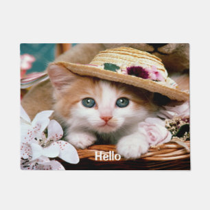 Felpudo Hola, gato