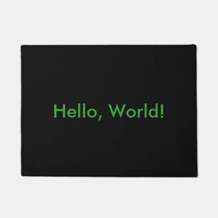 Felpudo ¡Hola, mundo! estera de puerta