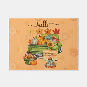 Felpudo Hola otoño personalizado