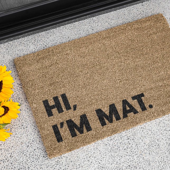 Felpudo Hola, soy Mat (Subido por el creador)