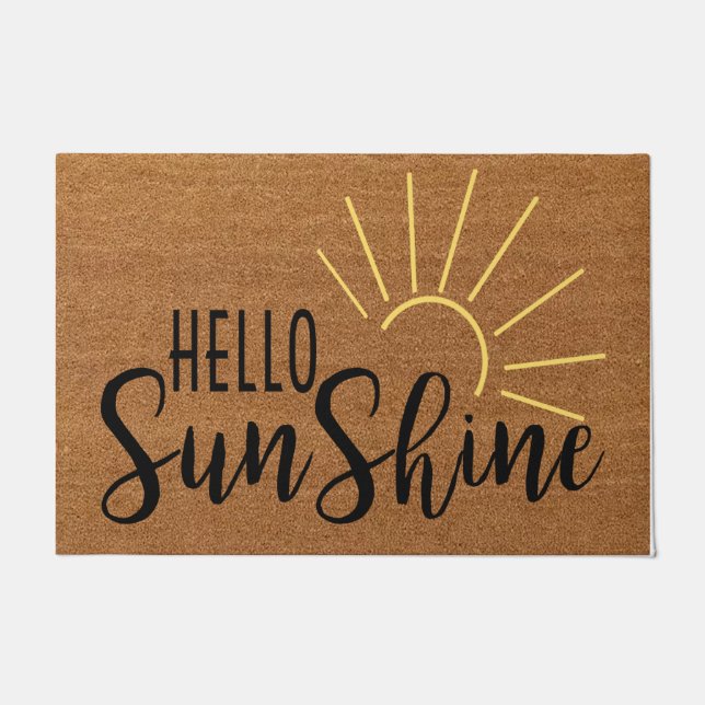 Felpudo Hola Sunshine doormat, Spring Doormat (Anverso)