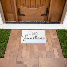 Hola sunshine hogar doormat casa porche de saludo