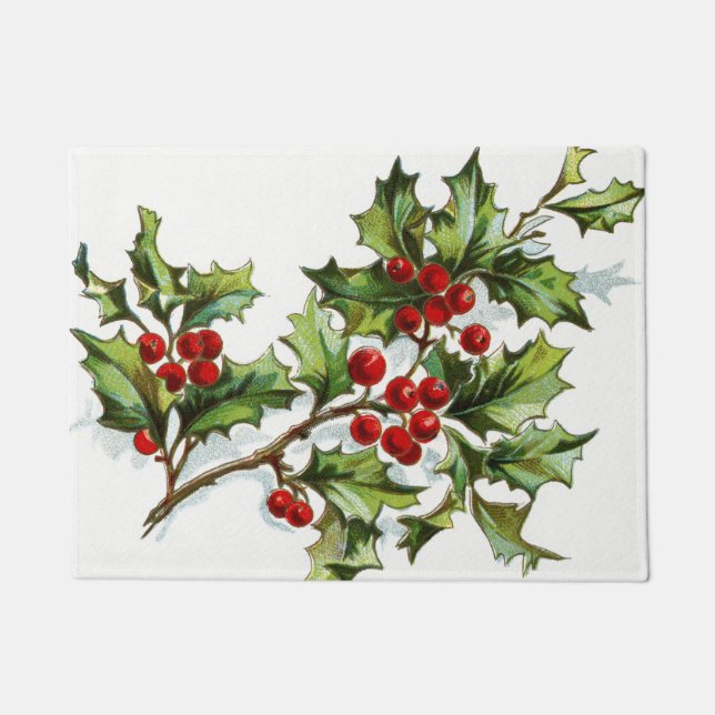 Felpudo HollyBerries 001 (Anverso)