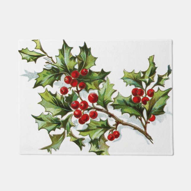 Felpudo HollyBerries 002 (Anverso)