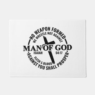 Felpudo Hombre de Dios, ningún arma que se forme contra mí