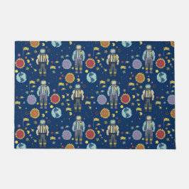 Felpudo Hombre espacial astuto colorido